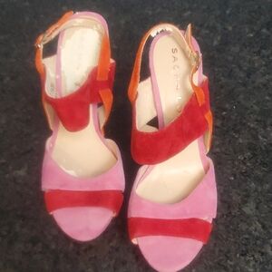 Sacha London Pink, Red, and Orange Heels